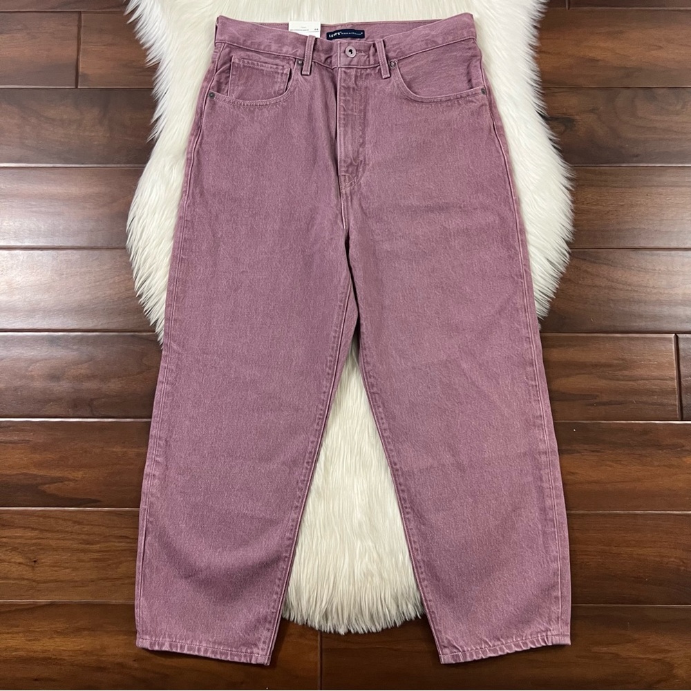 Levi's Made Crafted Size 29 Lavender Fields - Barrel Crop Denim Jeans‎